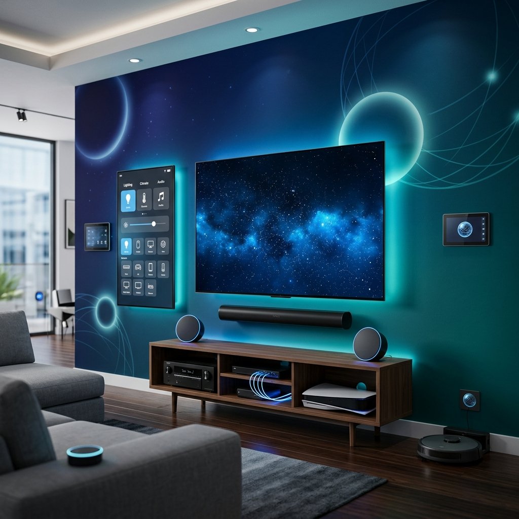 Complete smart home TV mounting ecosystem